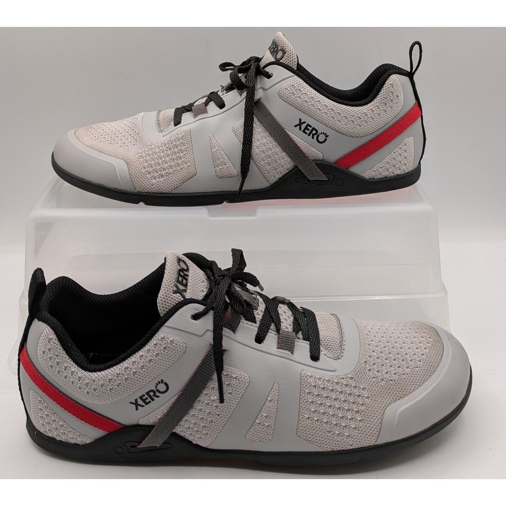 Xero Shoes Prio Neo Shoes Mens Size 9.5 Gray Mesh Minimalist Running Sneakers